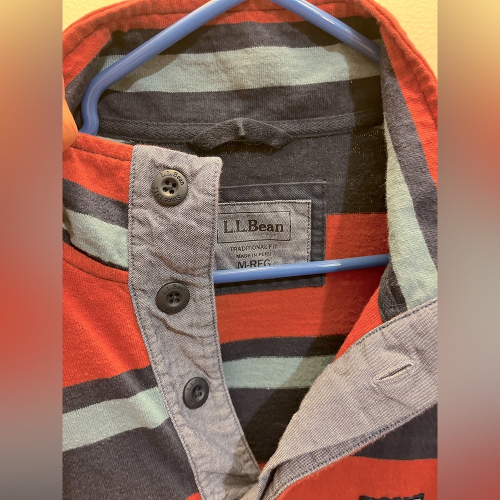 LLBean rugby shirt